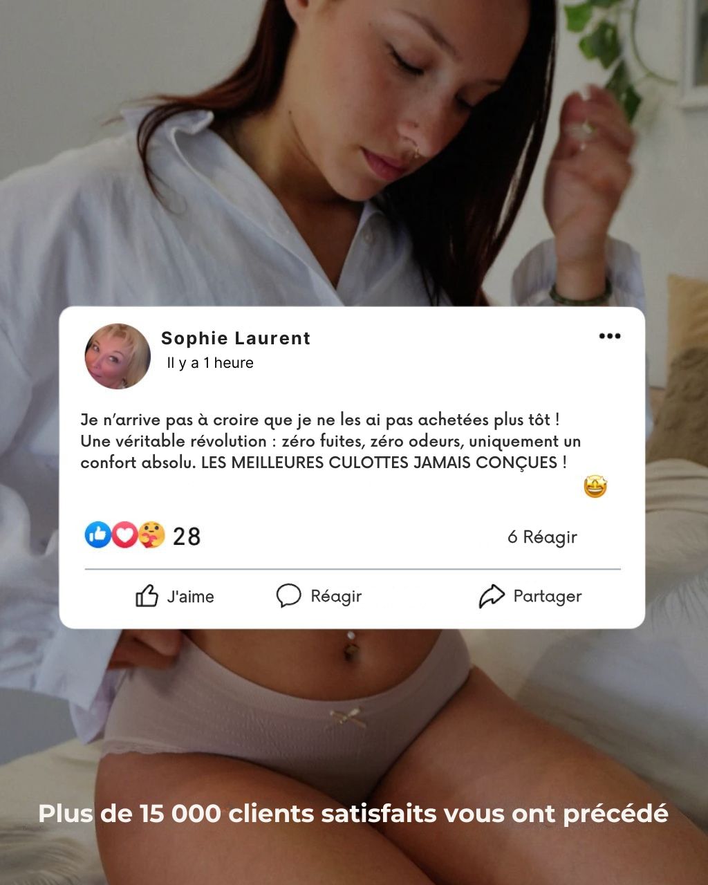 Culottes anti-fuites antibactériennes