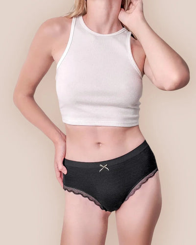 Women's Breathable Ultra-Soft Antibacterial Leak-Proof Low-Waist Underwear Knickers