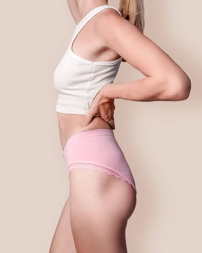 Women's Breathable Ultra-Soft Antibacterial Leak-Proof Low-Waist Underwear Knickers